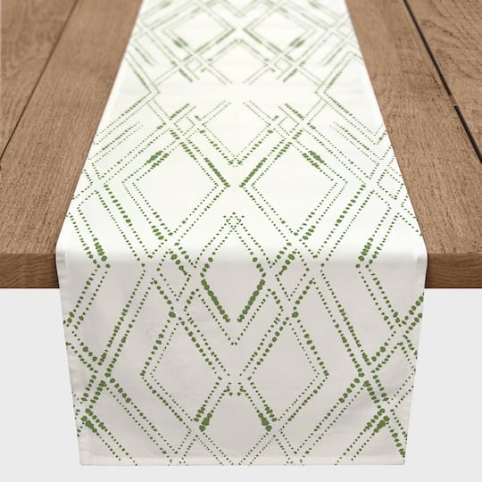 90" Gold Diamond Cotton Twill Runner